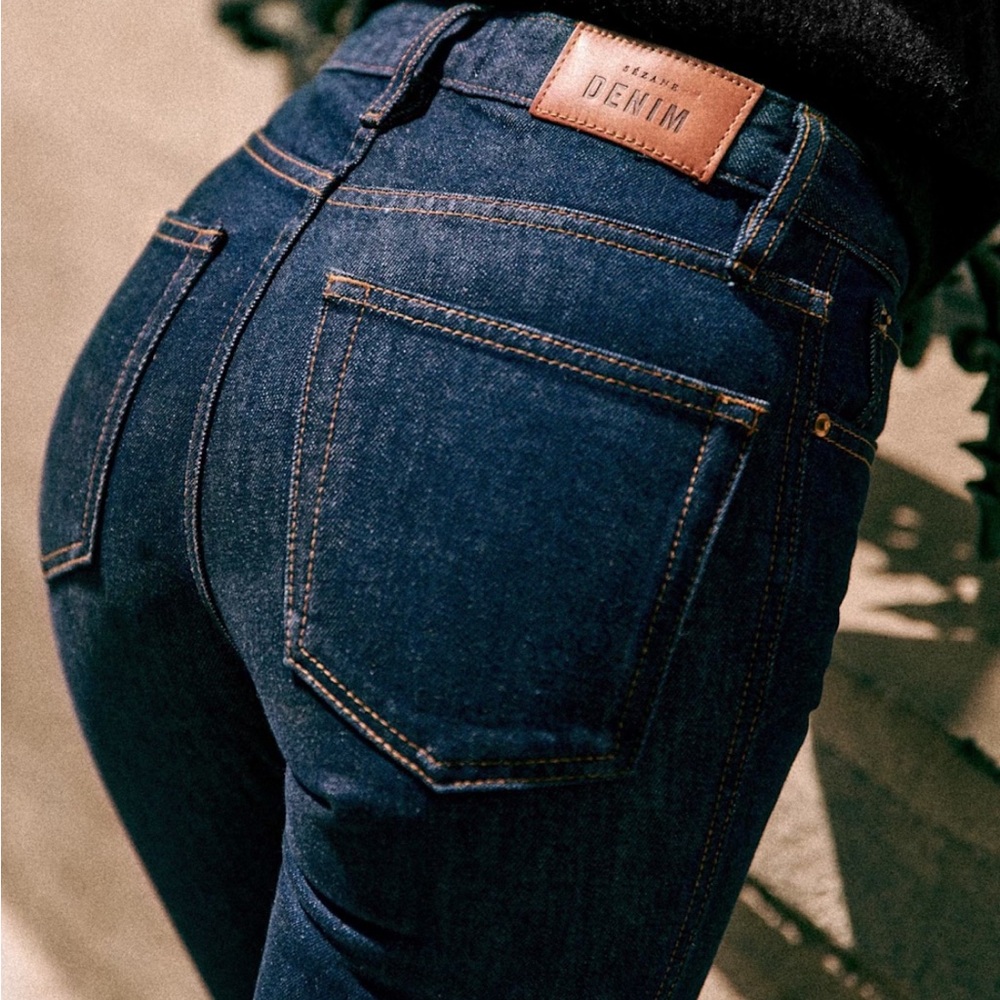 Sezane Brut Tall Indigo Jeans NWT